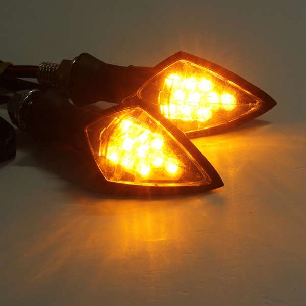 New 4pcs Universal Motorcycle Amber 10LEDs Turn Signal Blinker light Indicator