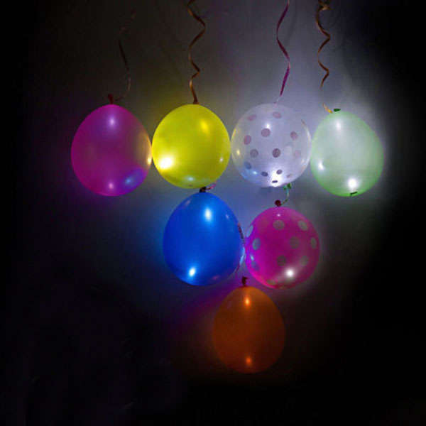 New 50 Pcs White Ball Lamps LED Light Paper Lantern Balloons Wedding Party Chris
