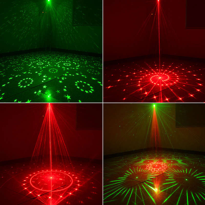 120 Patterns Laser Stage Lighting Projector RGB LED USB Light Party Disco Lamps