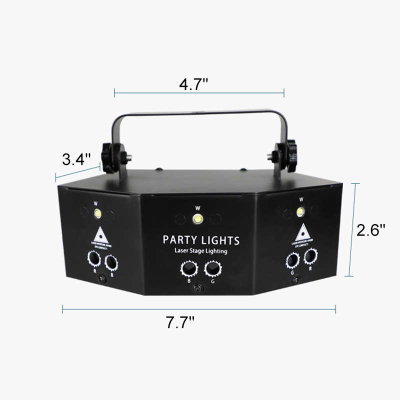 Laser LED Light Remote 9-EYE RGB DMX Projector Strobes DJ KTV Disco St