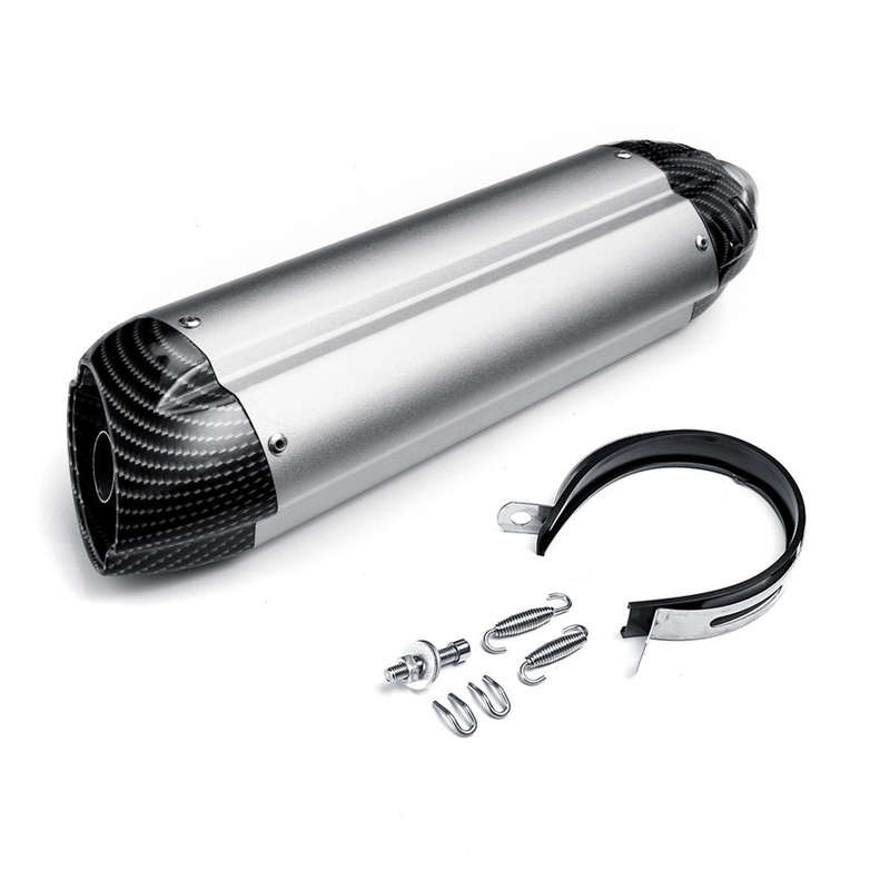 38-51mm 470mm Universal Aluminium Alloy Motorcycle Exhaust Muffler