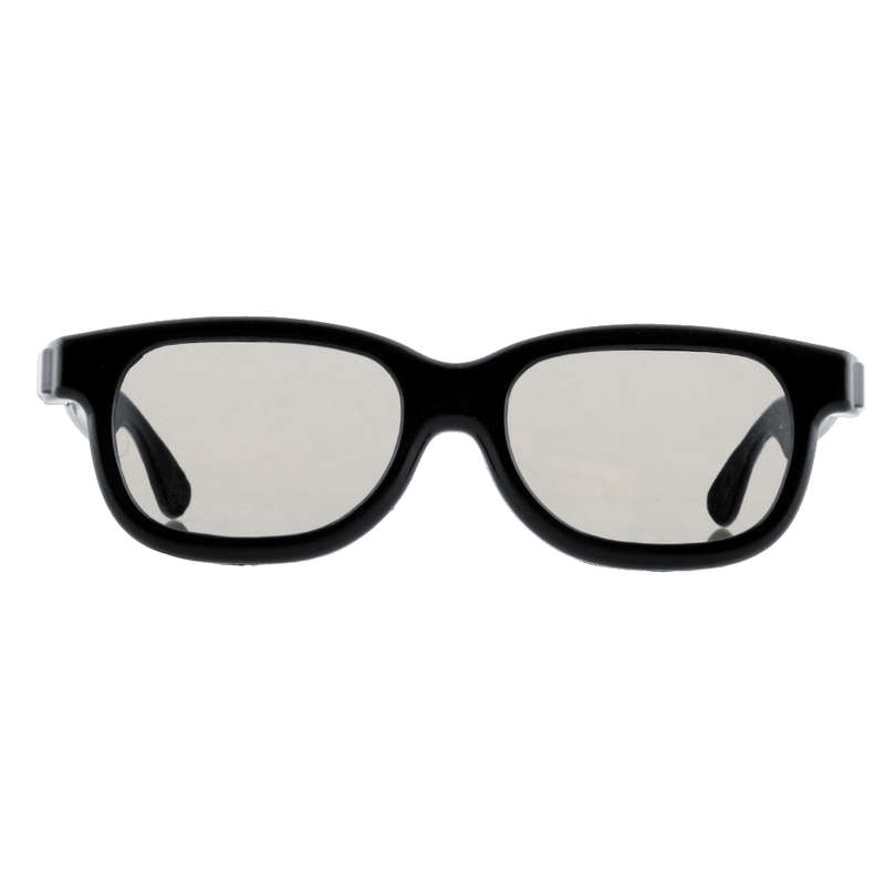 3pcs Black Round Polarized 3D Glasses for DVD LCD Video Game Theatre TV Theatre