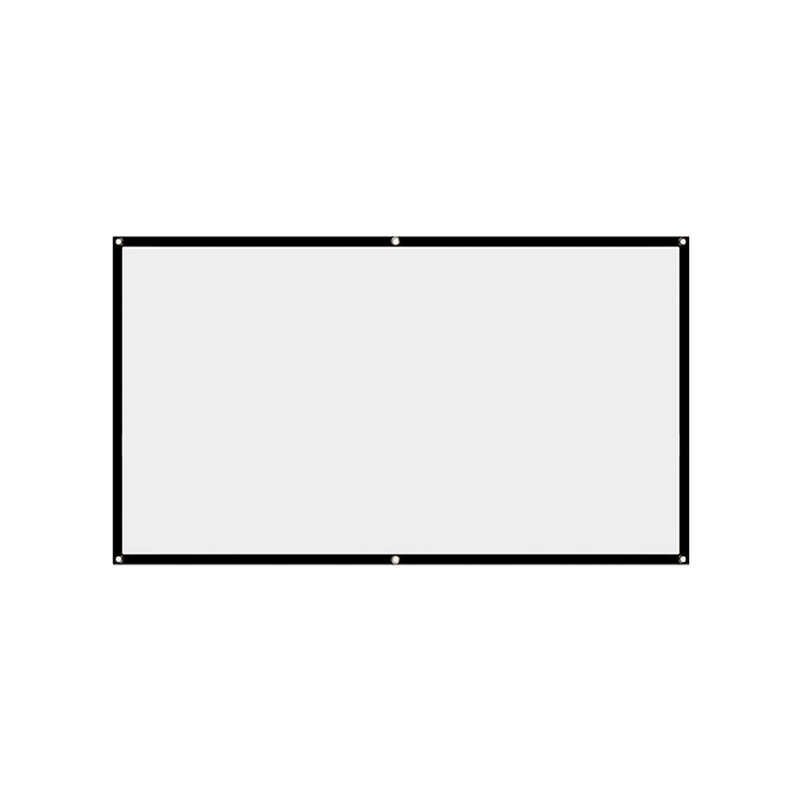 60/100/120/150 inch 16:9 Foldable Portable Projector Screen Cloth Meeting Presentatio