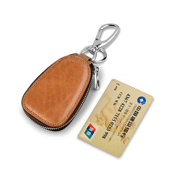 New Men Genuine Leather Car Key Case Key Bag Holder