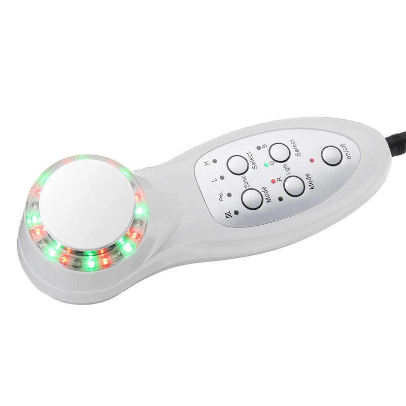 7 Mode RGB Color LED Light Photon Ultrasonic Facial Beauty Face Lift Massager Machine