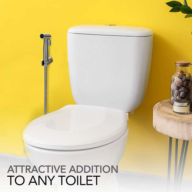 304 Stainless Steel Handheld Bidet Sprayer for Toilet with Anti-leaking Hose Toilet Wall Mounted Mul