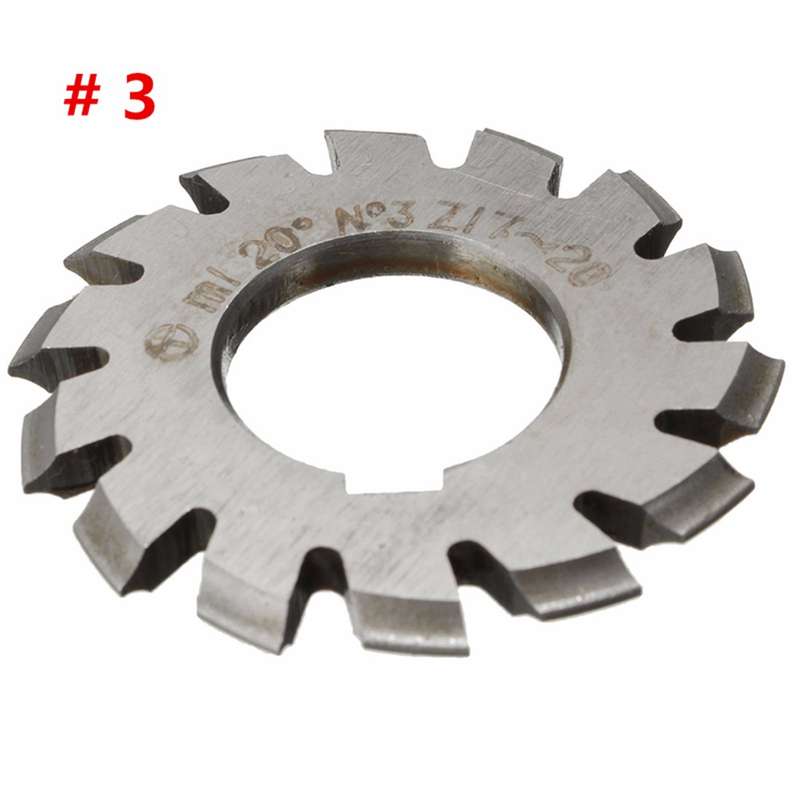 8pcs Module 1 PA20 Bore 22mm #1-8 HSS Involute Gear Milling Cutter