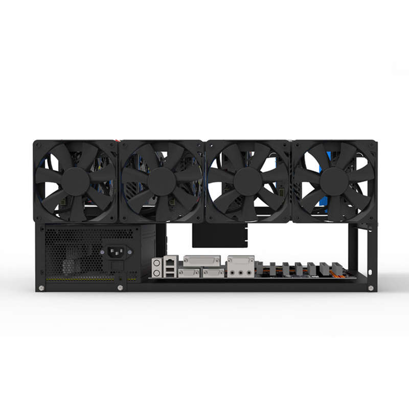 6 Gpu Mining Case Steel Open Air Miner Mining Rig Computer Case Eth Frame Rig For Bitcoin Miner Kit