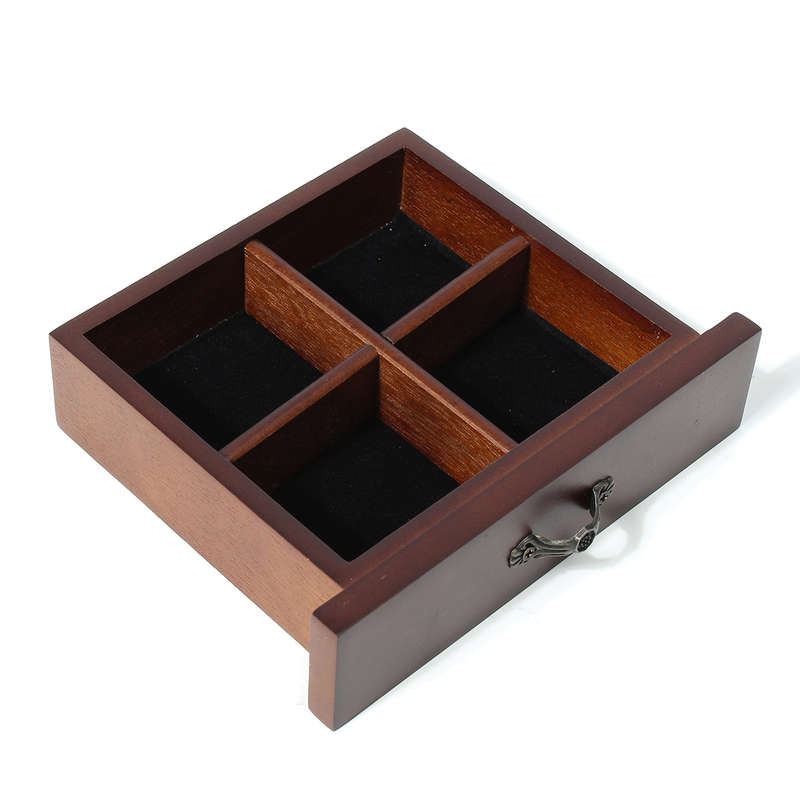 Wooden Jewellry Box Organizer Bracelet Storage Display Holder for Ring Necklaces