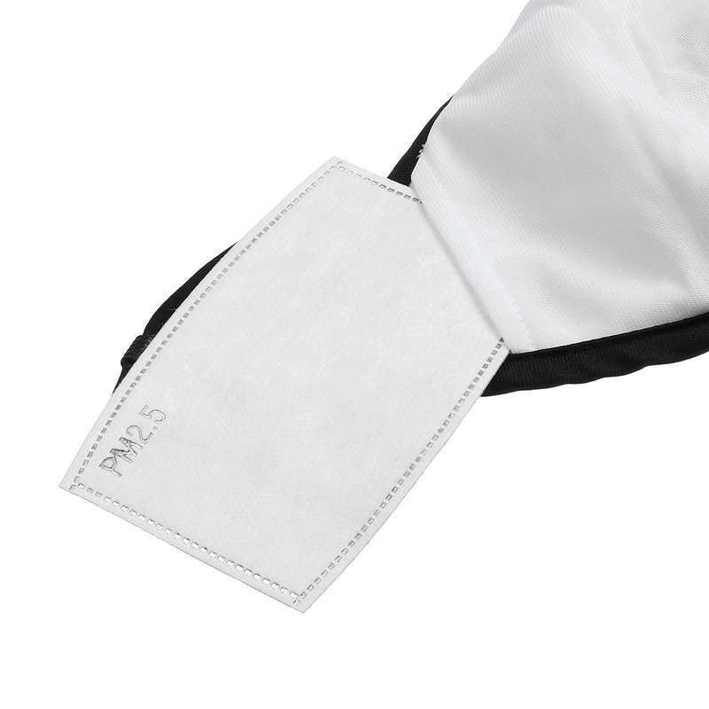 Unisex Mouth PM2.5 Face Mask Anti Dust Face Mouth Cover Mask Dustproof Outdoor Travel (Color Black)