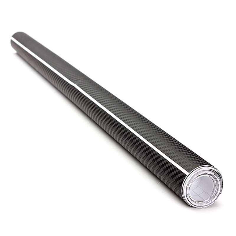 New 152x60cm 4D Carbon Fiber Vinyl Wrap Sheet Sticker Decoration Film Black for