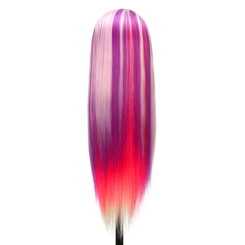 27'' Colorful Practice Training Head Long Hair Mannequin Hairdressing