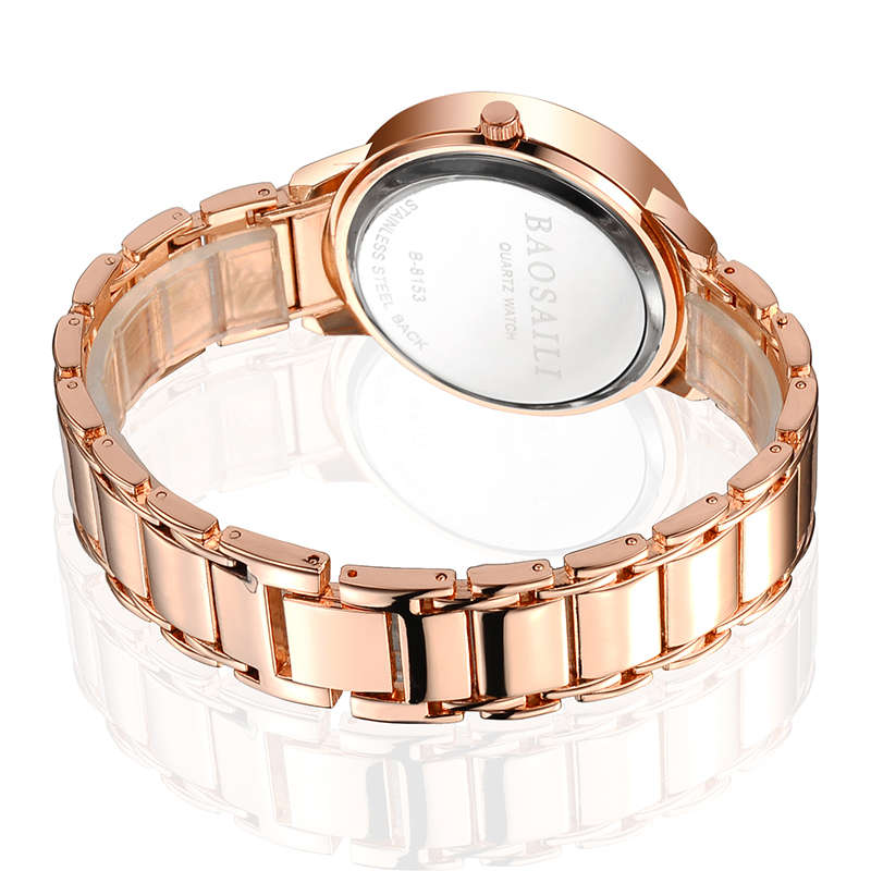 BAOSAILI BSL1036 Shining Ladies Wrist Watch Heart Imitation Diamond Quar