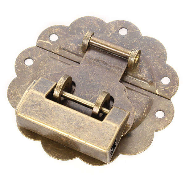 Jewelry Boxes Decorated Lock Ancient Antique Lock Horizontal Open Padlock   Buckle with Lace