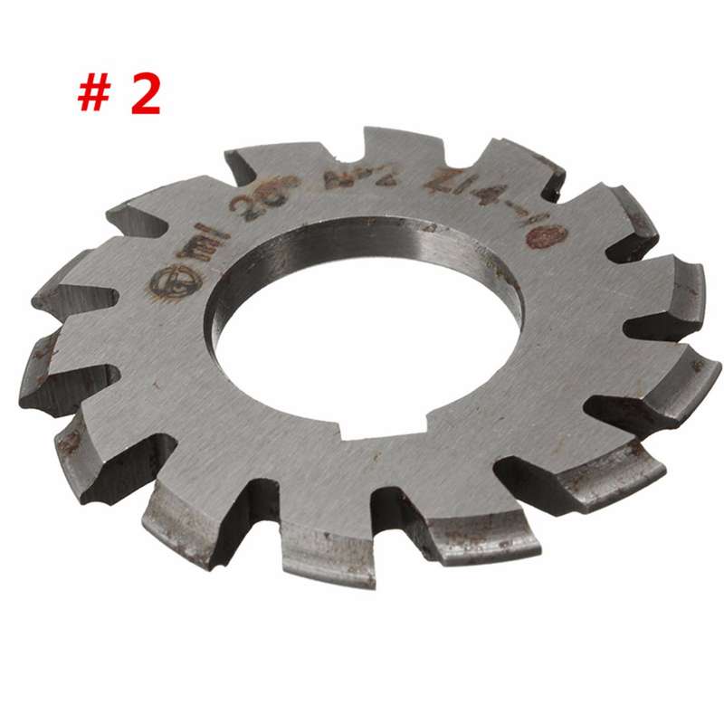 8pcs Module 1 PA20 Bore 22mm #1-8 HSS Involute Gear Milling Cutter