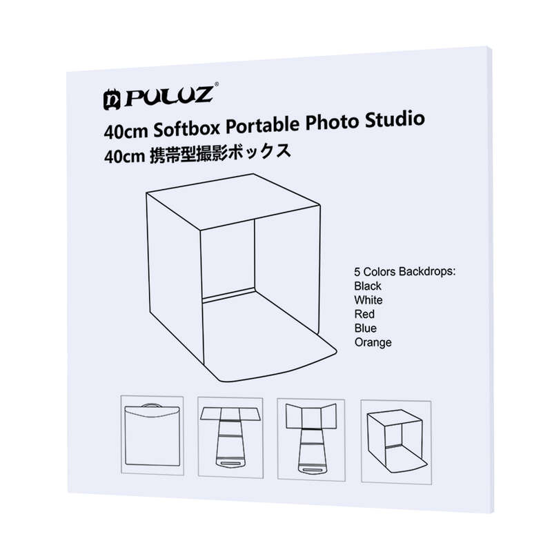 PULUZ PU5140 Photo Softbox 40cm Portable Folding Studio Shooting Tent Bo