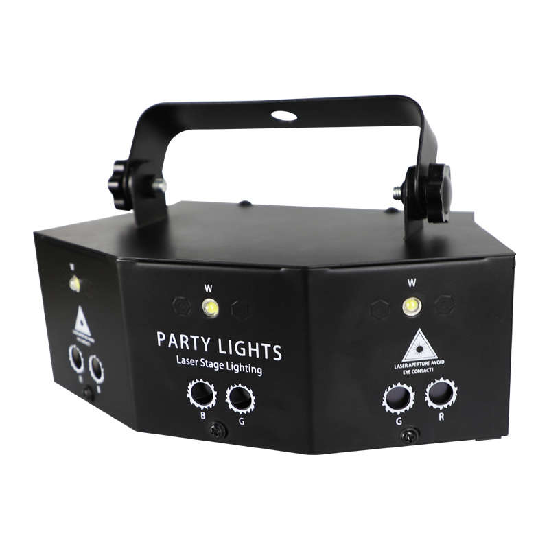Laser LED Light Remote 9-EYE RGB DMX Projector Strobes DJ KTV Disco St