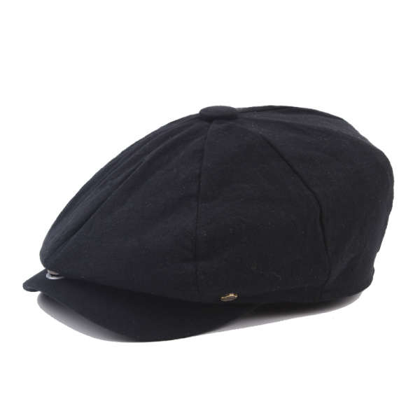 New Unisex Men Women Vintage Gentle Cotton Beret Hats Casual Solid Color Painter