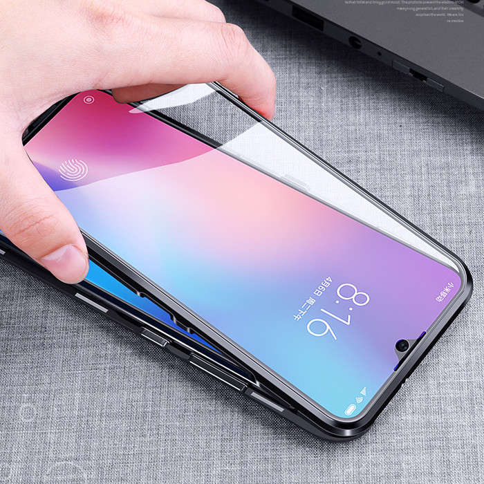 New Bakeey 360 Front+Back Double-sided Full Body 9H Tempered Glass Metal Magnetic Adsorption F