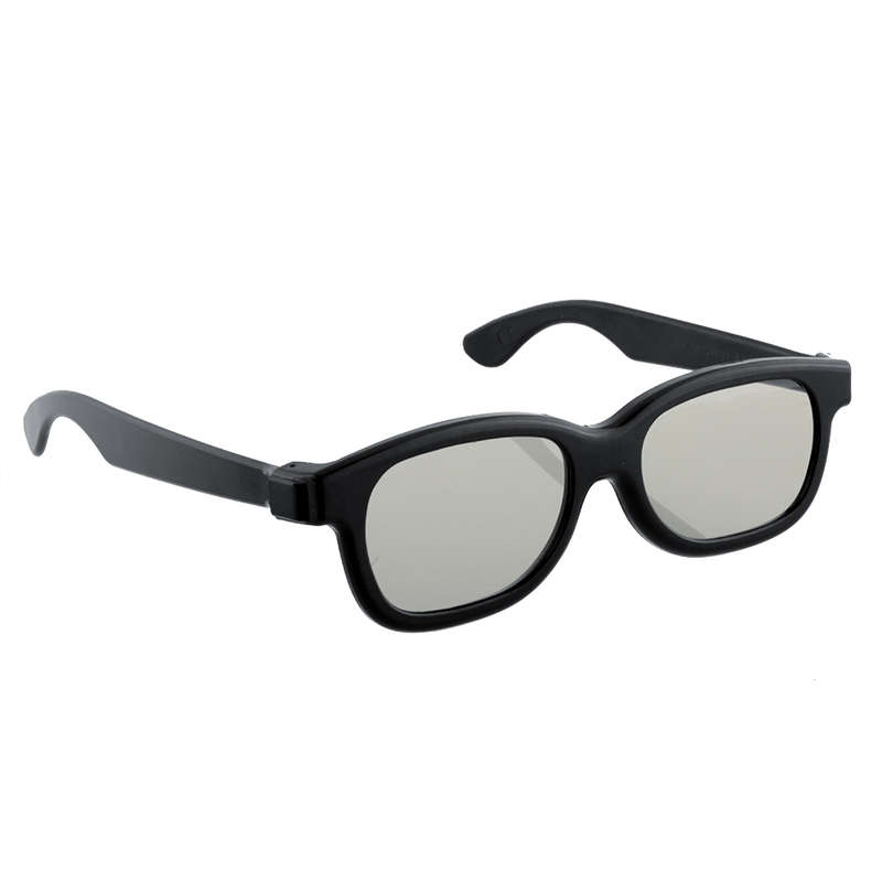 3pcs Black Round Polarized 3D Glasses for DVD LCD Video Game Theatre TV Theatre