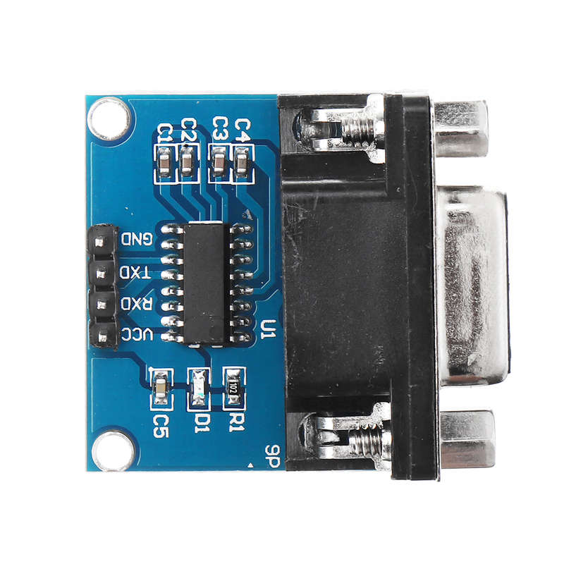 5Pcs Rs232 To Ttl Serial Port Converter Module Db9 Connector Max3232 Serial Module