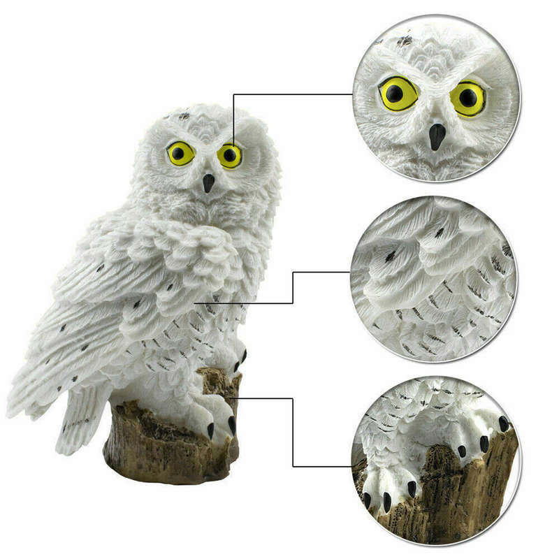 Solar Powered Owl LED Lawn Light Waterproof Garden Yard Landscape Orname