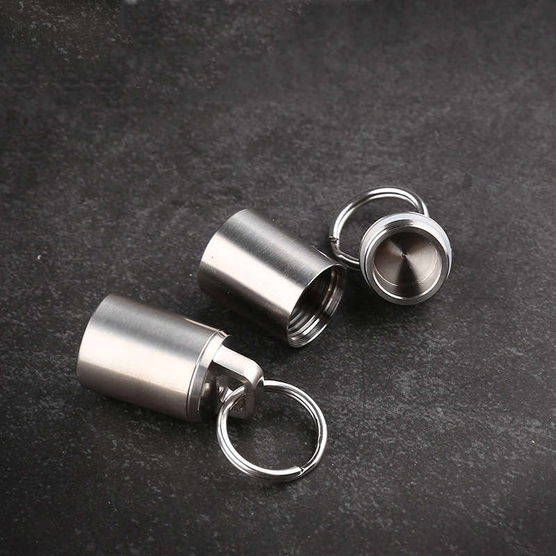 XANES Multifunctional Mini Medicines Storage Can EDC Sealed Capsule Titanium Waterproof Shell Contai