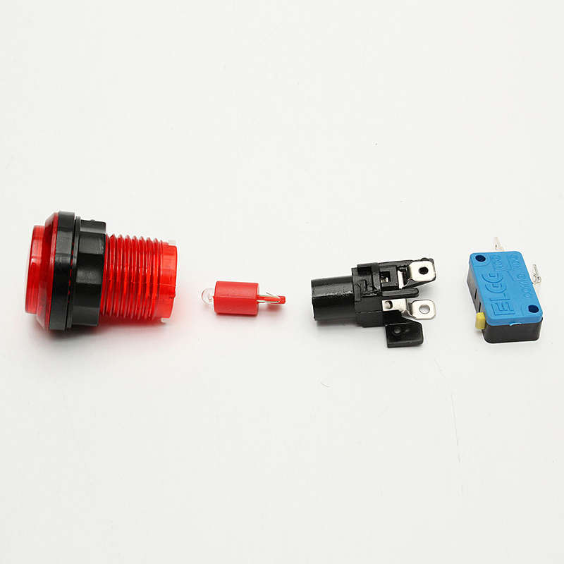 10Pcs LED Illuminated Full Colors Switch buttons For Arcade DIY Parts JAMMA