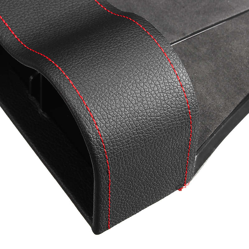 PU Leather Left Side Car Seat Crevice Gap Storage Box