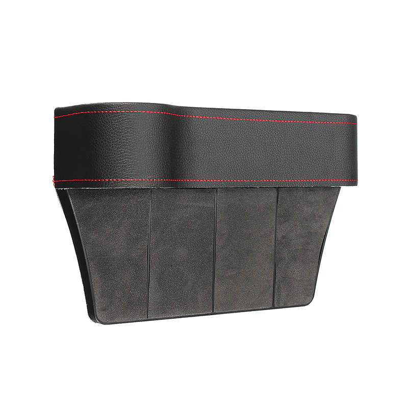 PU Leather Left Side Car Seat Crevice Gap Storage Box