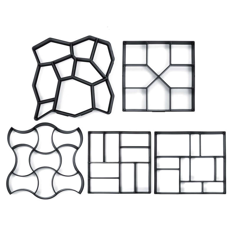 New DIY Concrete Paving Pavement Mould Mold Gardens Balconies Villas Path Walk Maker Gement Br