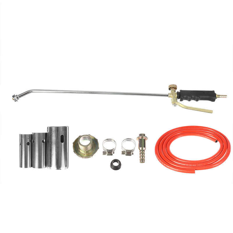 Powerful Weed Burner Kit Shrub Grass Killer Butane Gas Torch Garden Tool