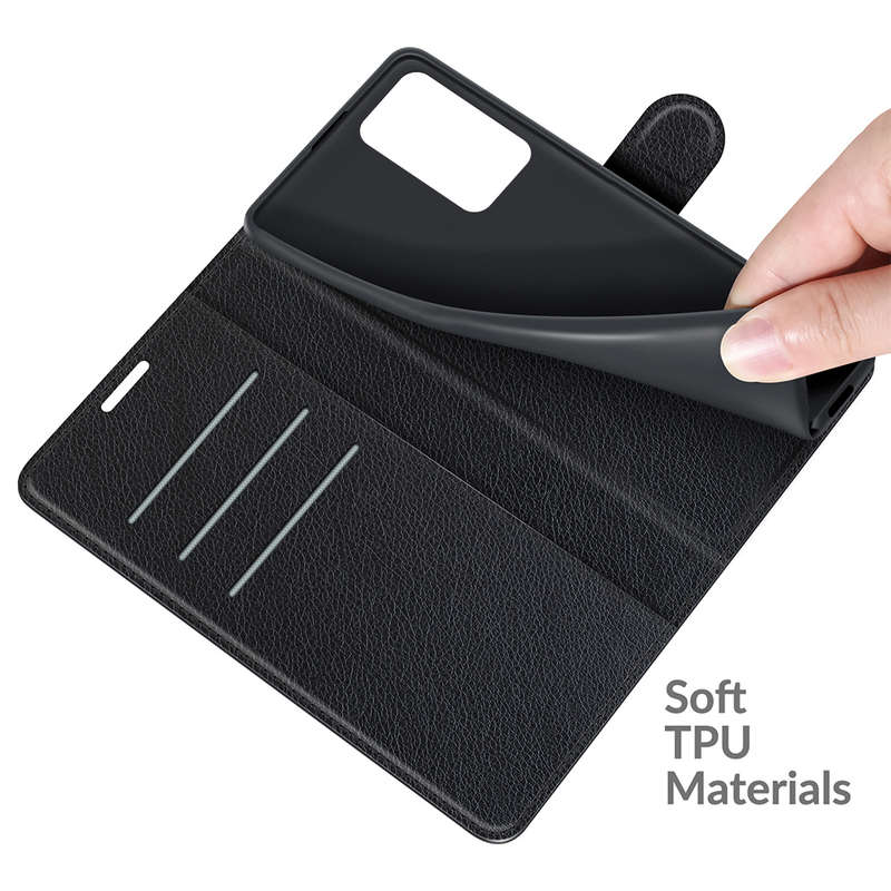 Bakeey for Xiaomi Redmi Note 10 Pro/ Redmi Note 10 Pro Max Case Litchi Pattern Flip Shockproof PU Le