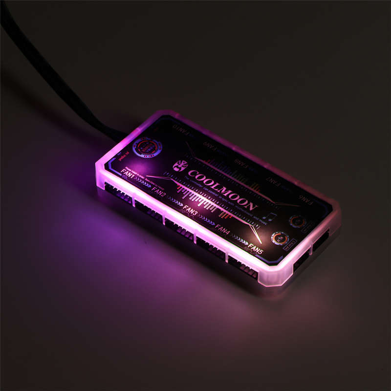 COOLMOON AURA SYNC Cooling Fan Remote Control RGB  Remote Controller Music Color Switching Brightnes