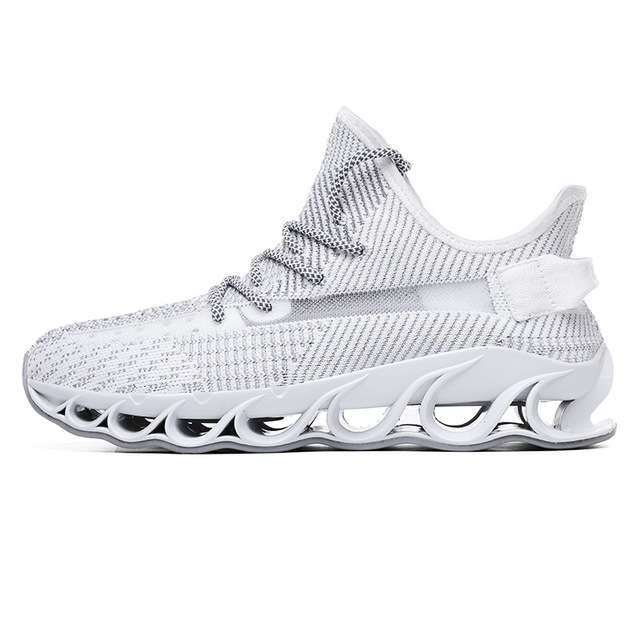 19 Seasons New Men's Front Shoes Trend Breathable Flying Woven Mesh Shoes Increased Sports Casual Me