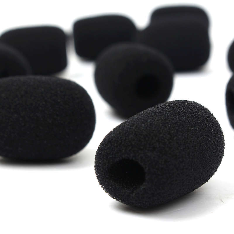 10Pcs Headphone Headset Microphone Foam Earphone Mic Grill Windshield Sponge