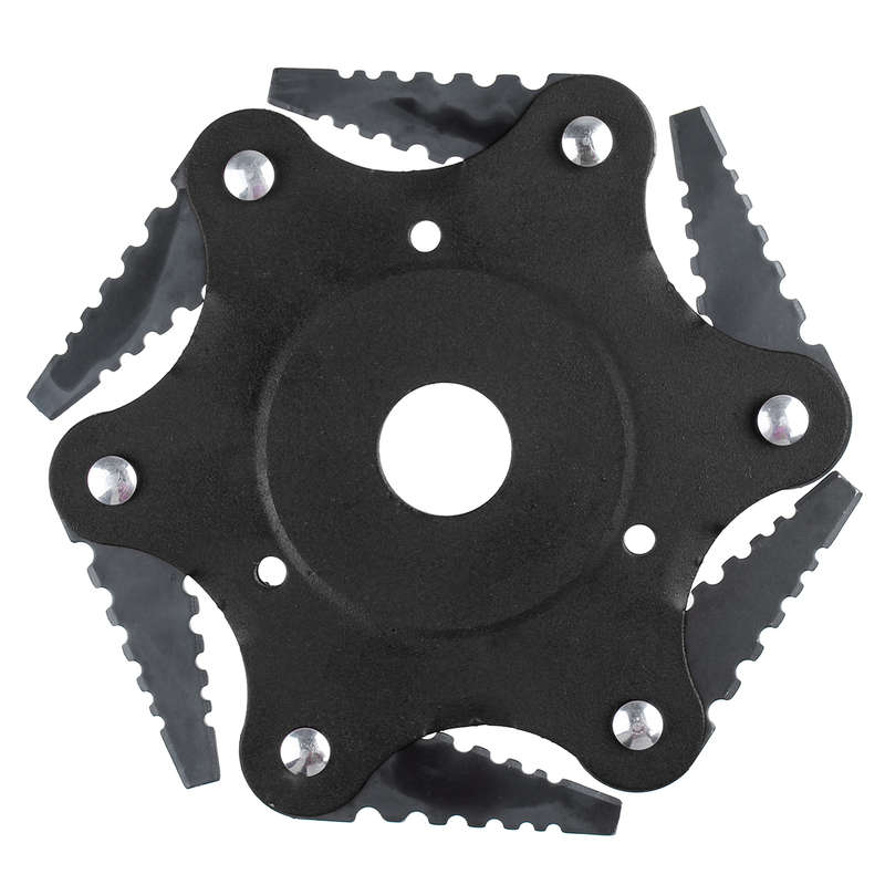 6 Teeth Grass Trimmer Head Steel Blades Brush Cutter Garden Tool for L