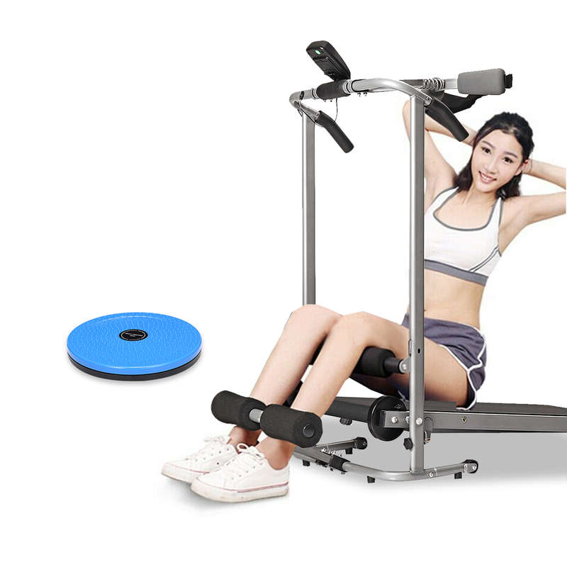 LCD Folding Treadmills Multifunctional Twisting Running Supine Massage Home Gym Fitness Exercise Equ