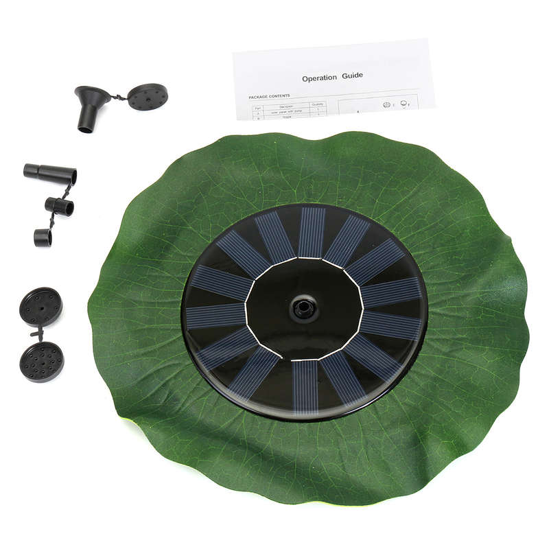 Solar Powered Fountain Pump Energy-saving Solar Water Floating Lotus l