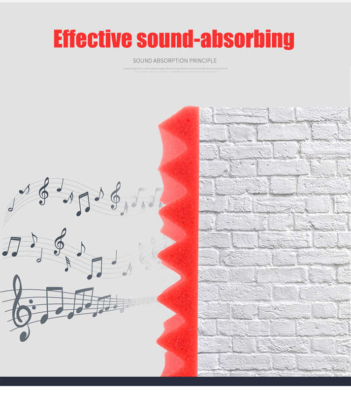 Bakeey 12 Pcs Soundproof Foam Panels Noise Reduction Flame Retardant Acoustic Panels Tiles 30*30*2.5