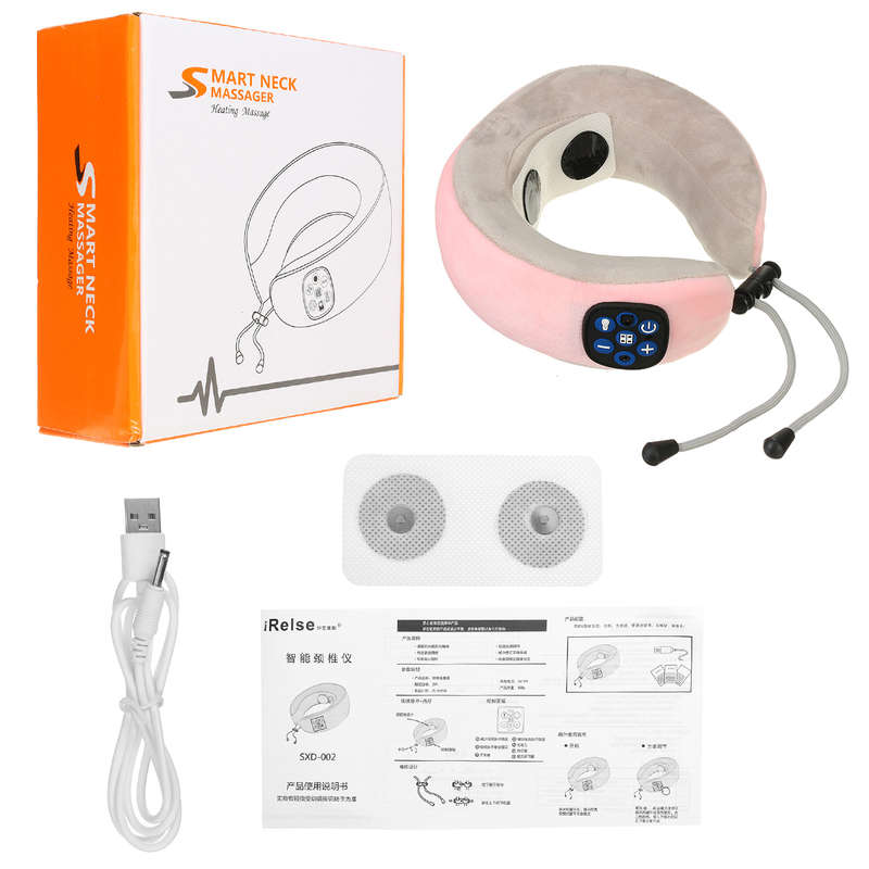 U-shaped Electric Neck Massager USB Rechargeable Cervical Heating Massag