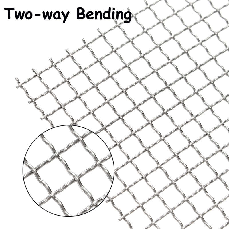 40x40cm Woven Wire 304 Stainless Steel Filtration Grill Sheet Filter 4 Mesh