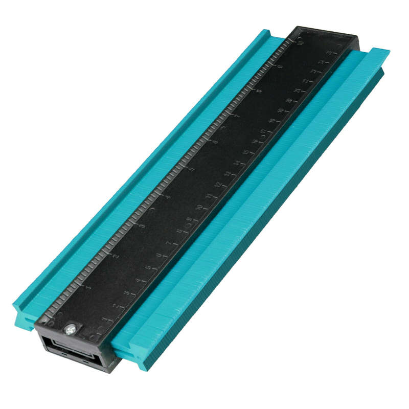 10'' Shape Contour Duplicator Profile Gauge Tiling Laminate Tiles Shaping Tool (Color Red)