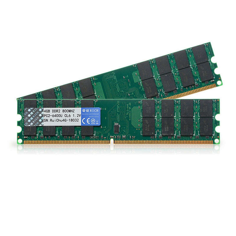 RuiChu DDR2 800MHz 4GB AMD RAM 240pin Memory Ram Memory Stick Memory Card for Desktop PC Computer