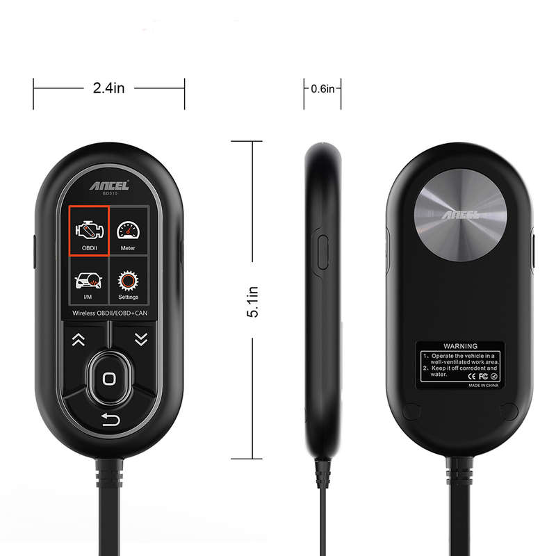 ANCEL BD310 OBD2 Diagnostic Bluetooth LCD Scanner - Open Box