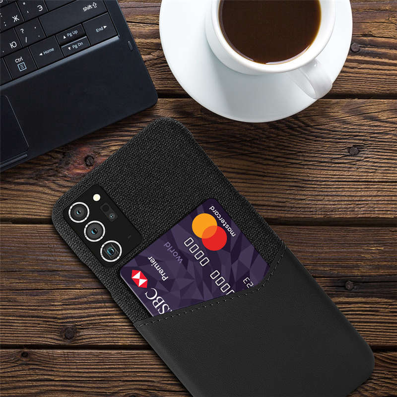 Bakeey for Samsung Galaxy Note 20 Ultra / Galaxy Note20 Ultra 5G Case Luxury PU Leather + Cloth with