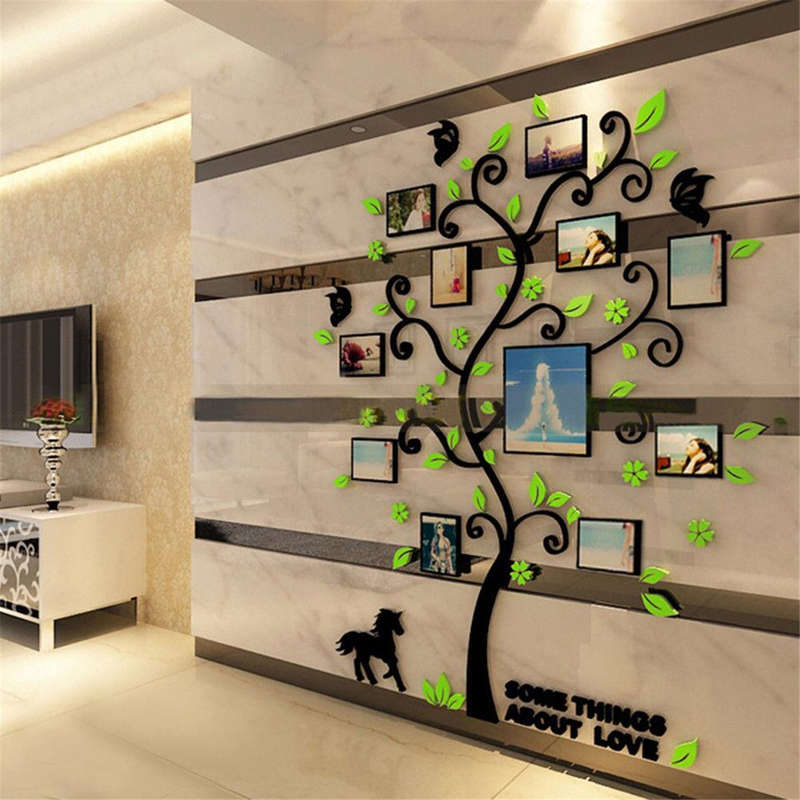 New Removable Family Photo Frame Tree Sticker Living Room Wall Decals DIY Wall D