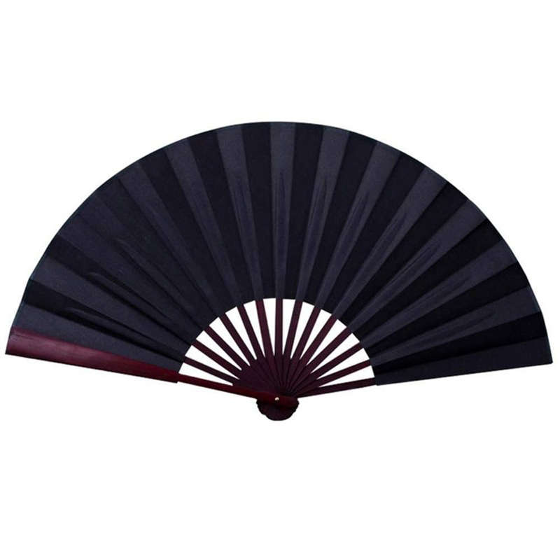 8/10" Silk White Chinese Folding Fan Hand Wave Fan Wooden Bamboo DIY Craft Fan For Wedding Party Poc