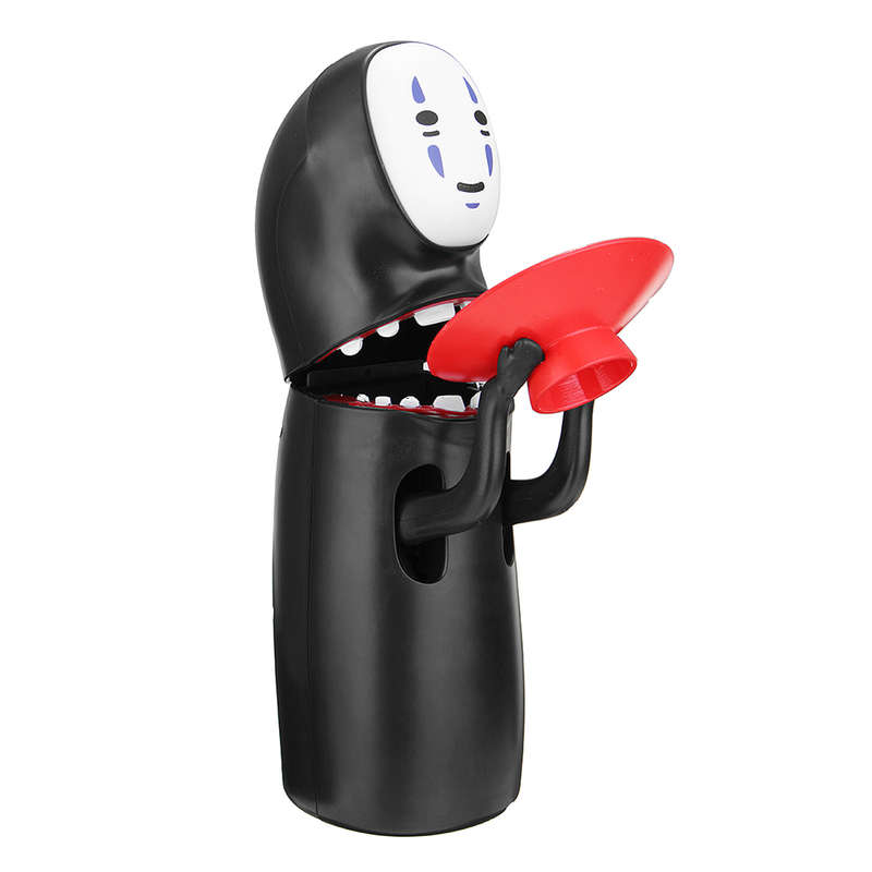 Piggy Bank No-Face Man Kaonashi Coin Storage Holder Money