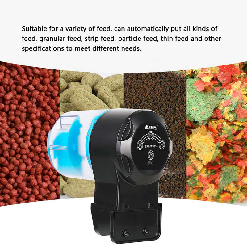 Automatic Feeder Food Dispenser USB Rechargeable for Aquarium Fish Shr